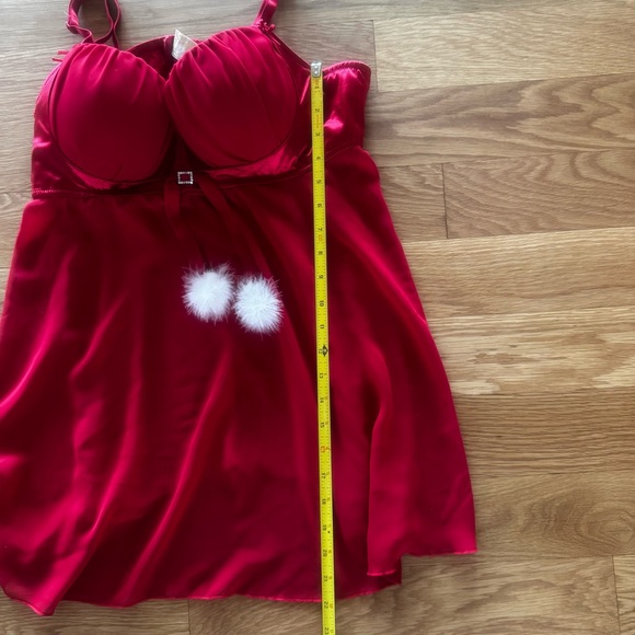 Cinema Elotile red Santa sheer nightie size XL (C1) - Picture 10 of 10
